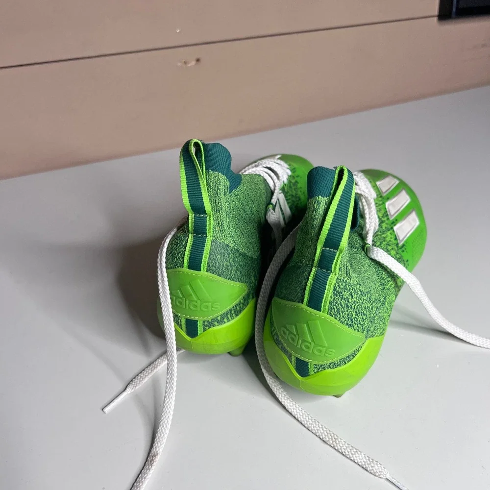 Adidas Adizero Primeknit Football Cleats Solar Green Size 12.5‎ Mens EH3420